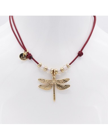 nautical choker with dragon fly