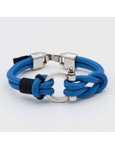 Nautical shackle bracelet