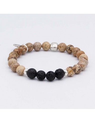 Pulsera elástica piedra natural