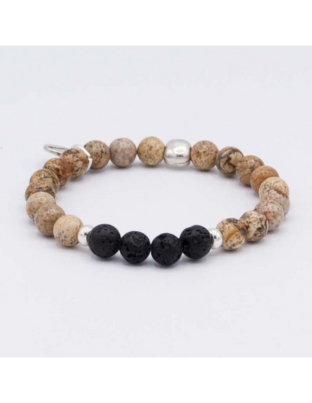 Pulsera elástica piedra natural
