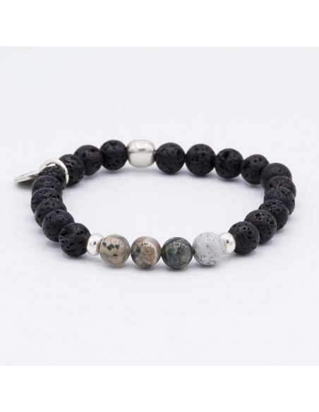 Pulsera elástica piedra natural