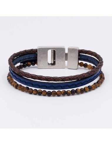 Pulsera triple piedra natural