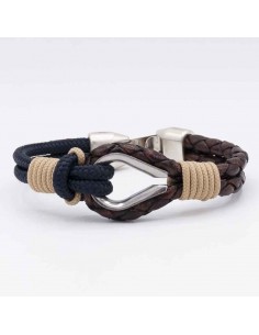 Pulsera nautica cuero guardacabos