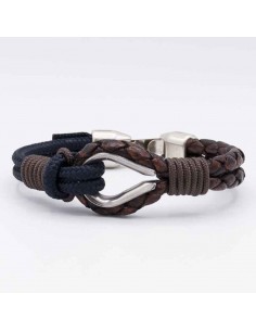 Pulsera nautica cuero guardacabos