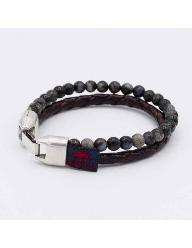 Triple natural stone bracelet