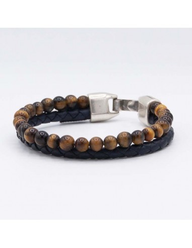 Triple natural stone bracelet