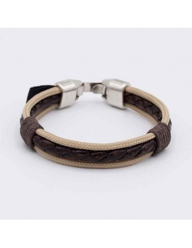 Pulsera trenzada+doble cordino