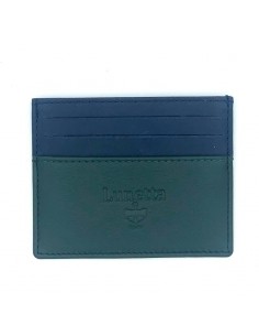 Tarjetero Piel - Verde-Navy