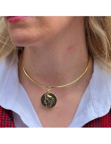 Choker Rigído Moneda